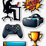 Games & Gaming - Sticker Sheet v10